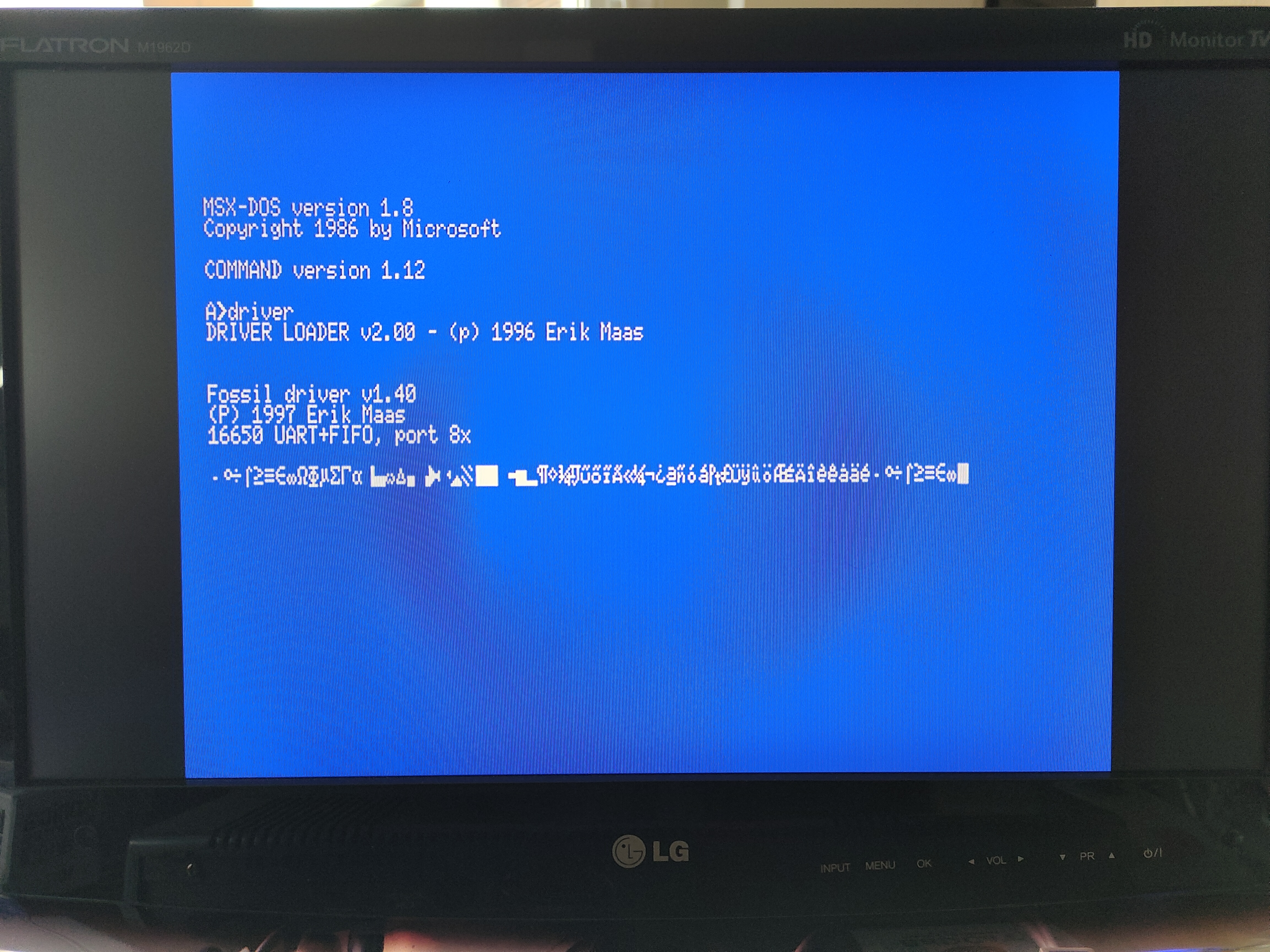 FOSSIL driver not loading/freezing | MSX Resource Center
